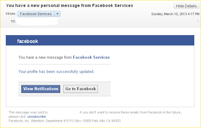 a how report on facebook message to